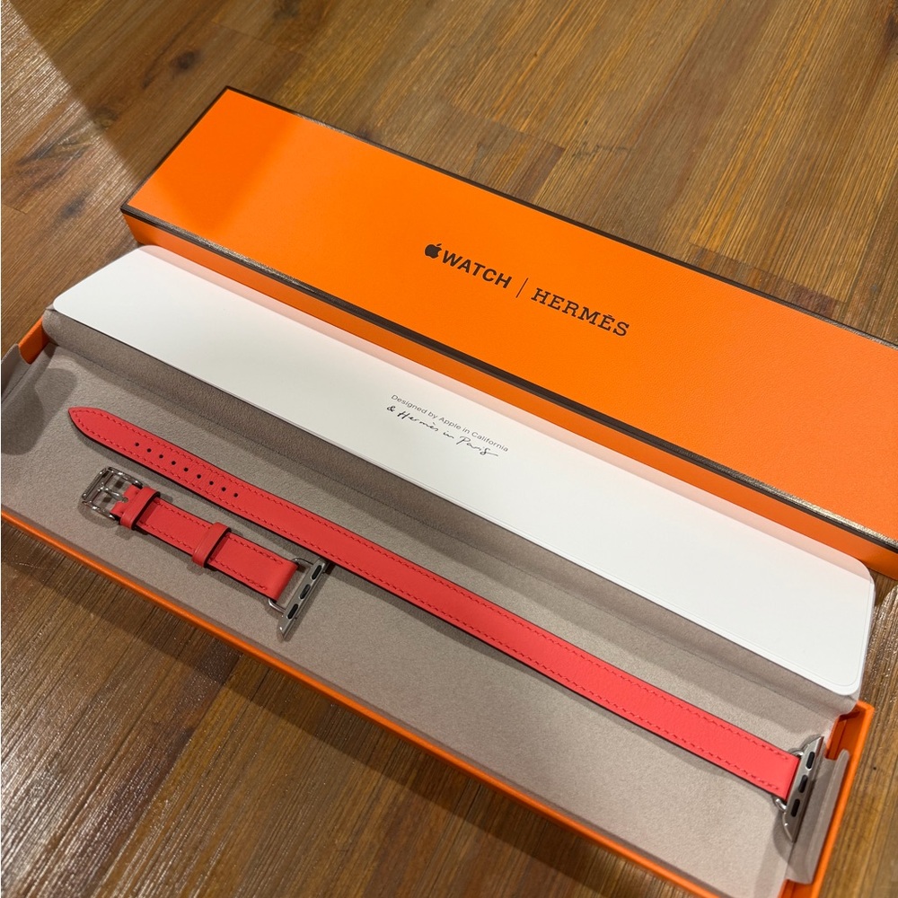 Authentic Apple Watch Hermès Double Tour Leather Band 42mm 41mm 40mm 38mm